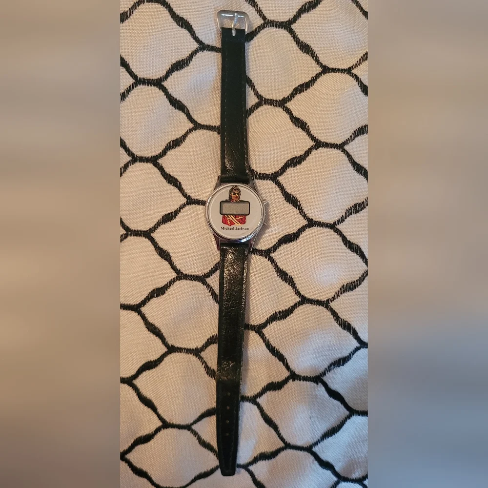 RARE MINT Michael Jackson Black Digital 1980 WATCH. WORKS